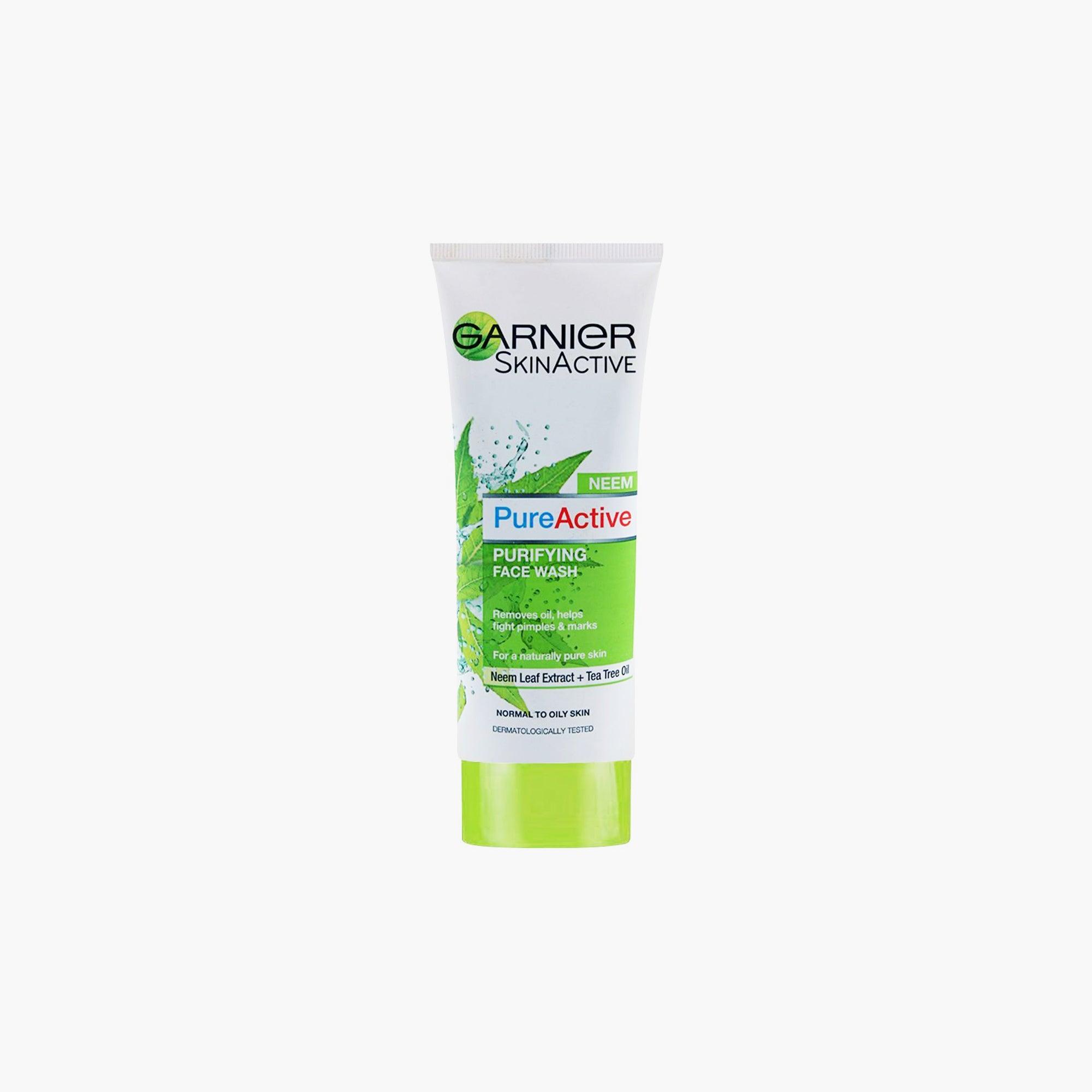 Garnier SkinActive Pure Active Neem Purifying Face Wash 50ml - TheSkinFit