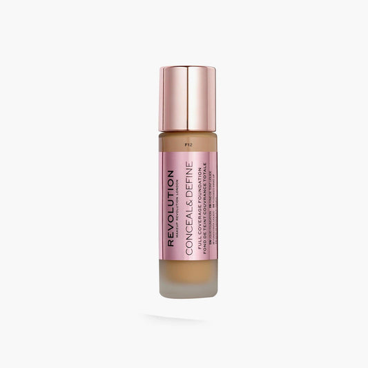 Revolution Conceal & Define Full Coverage Liquid Foundation F12 23ml - TheSkinFit