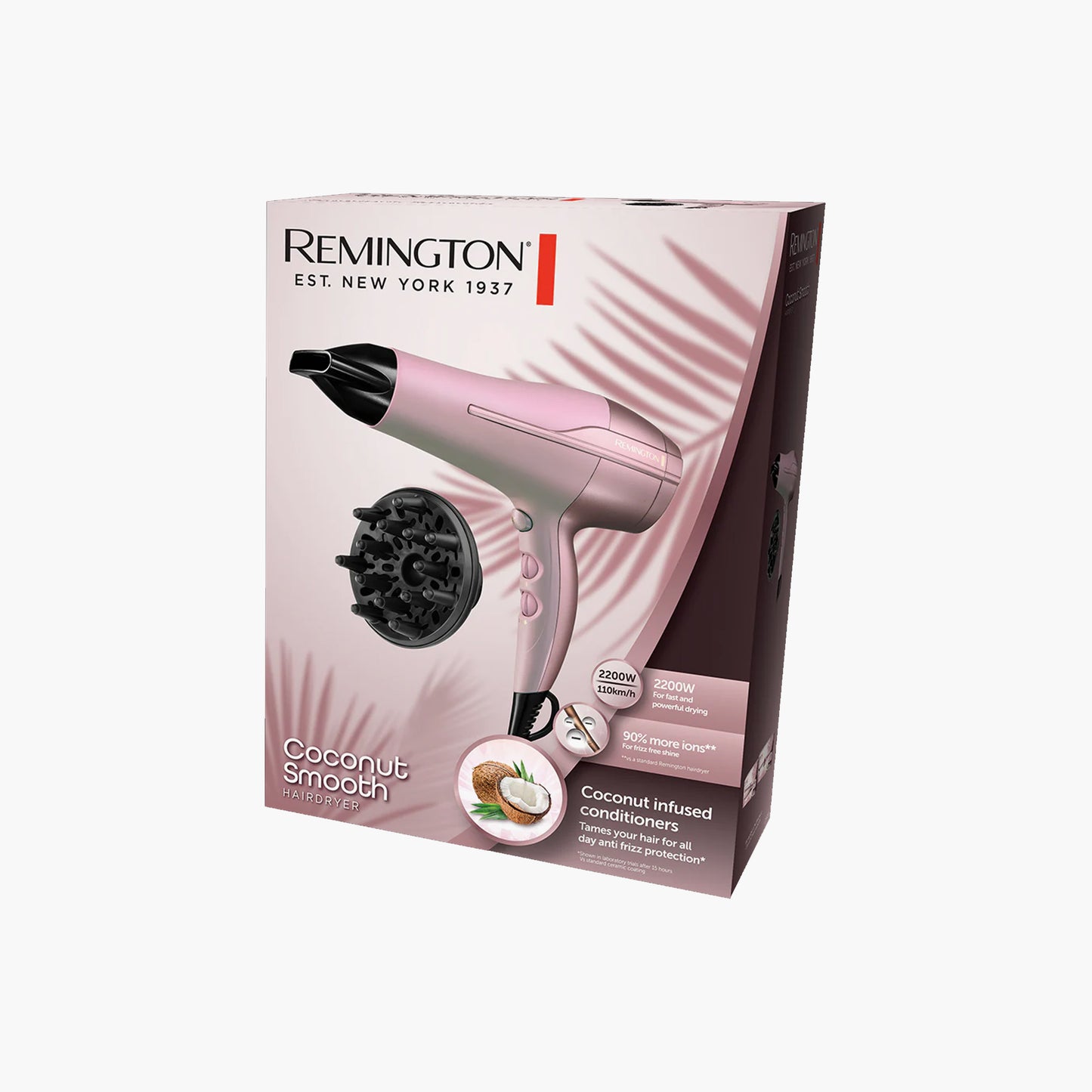 Remington Coconut Smooth Hair Dryer D5901 E51 1 Piece