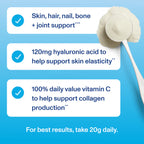 Vital Proteins Collagen Peptides Advanced With Hyaluronic Acid & Vitamin C 265gm ingredients