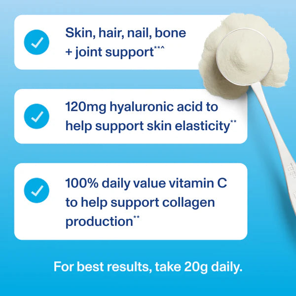 Vital Proteins Collagen Peptides Advanced With Hyaluronic Acid & Vitamin C 265gm ingredients