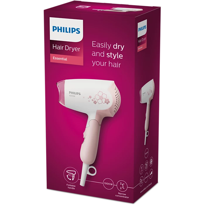 Philips DryCare Foldable Hair Dryer 1000W HP8108 00