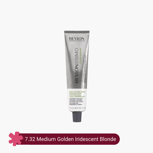 Revlon Professional Revlonissimo Color Sublime Ammonia Free Hair Color 7.32 Medium Golden Iridescent Blonde 75ml