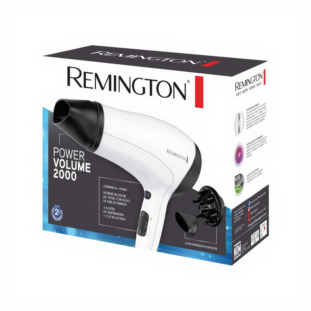 Remington Power Volume 2000 Hair Dryer D3015 1 Piece