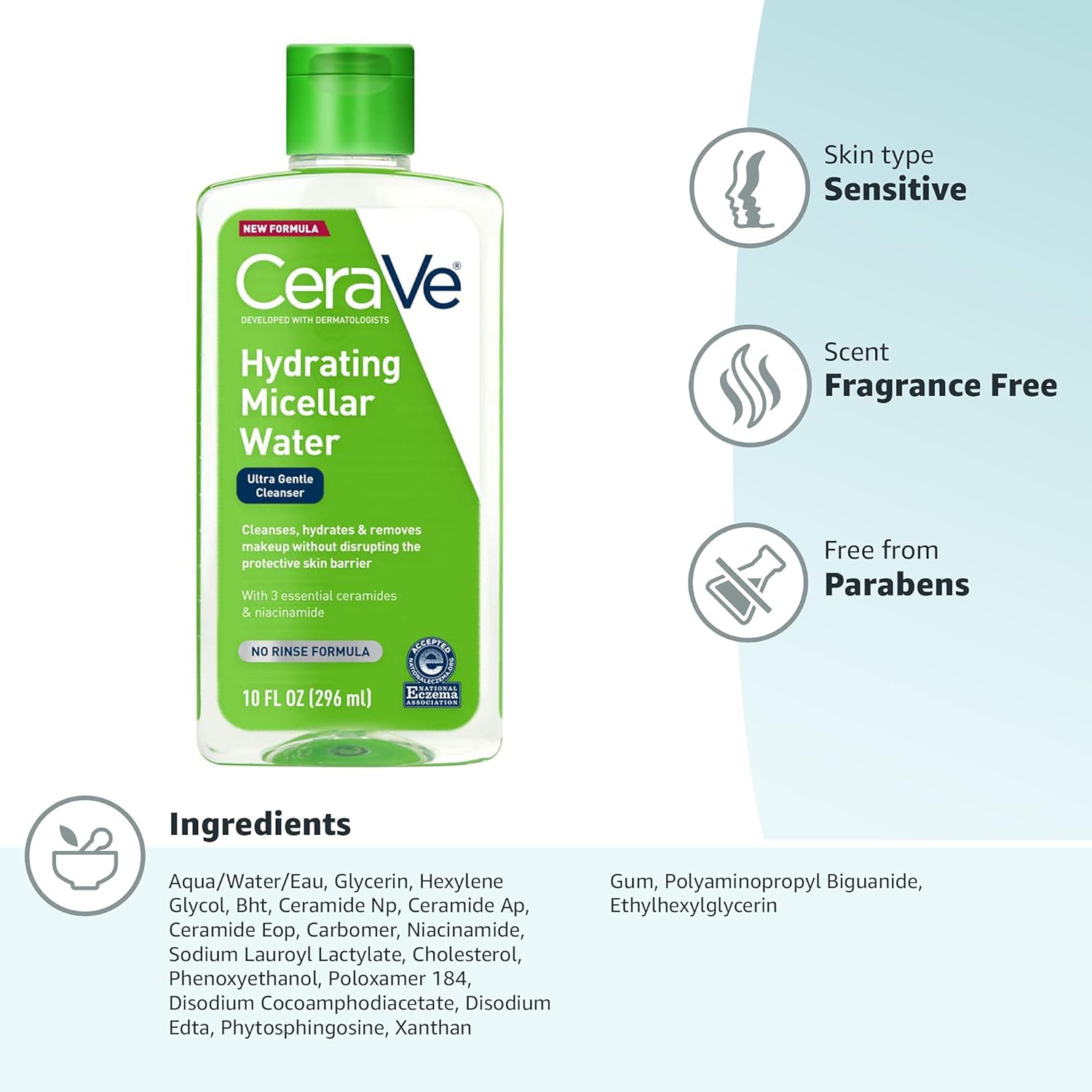 Cerave Hydrating Micellar Water 296ml