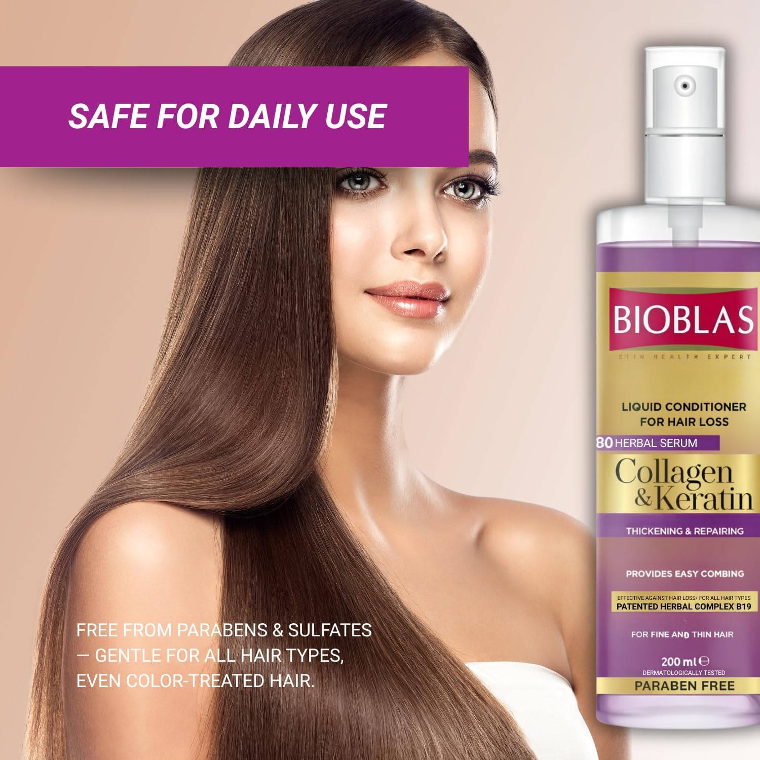 Bioblas Collagen & Keratin Liquid Conditioner 250ml
