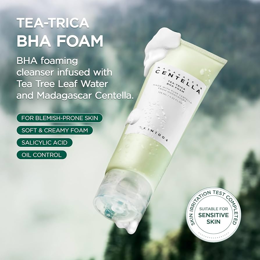 Skin1004 Madagascar Centella Tea-Trica BHA Foam 125ml