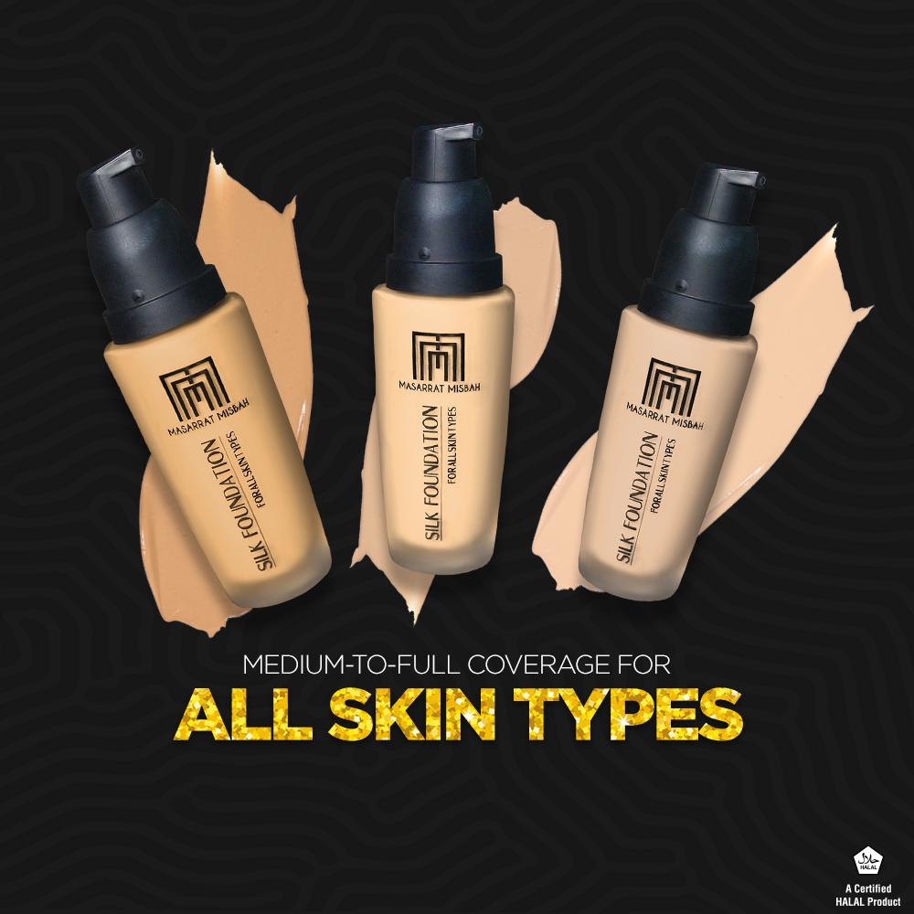 Masarrat Misbah Silk Foundation 35gm
Shades