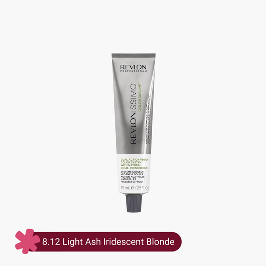 Revlon Professional Revlonissimo Color Sublime Ammonia Free Hair Color 8.12 Light Ash Iridescent Blonde 75ml