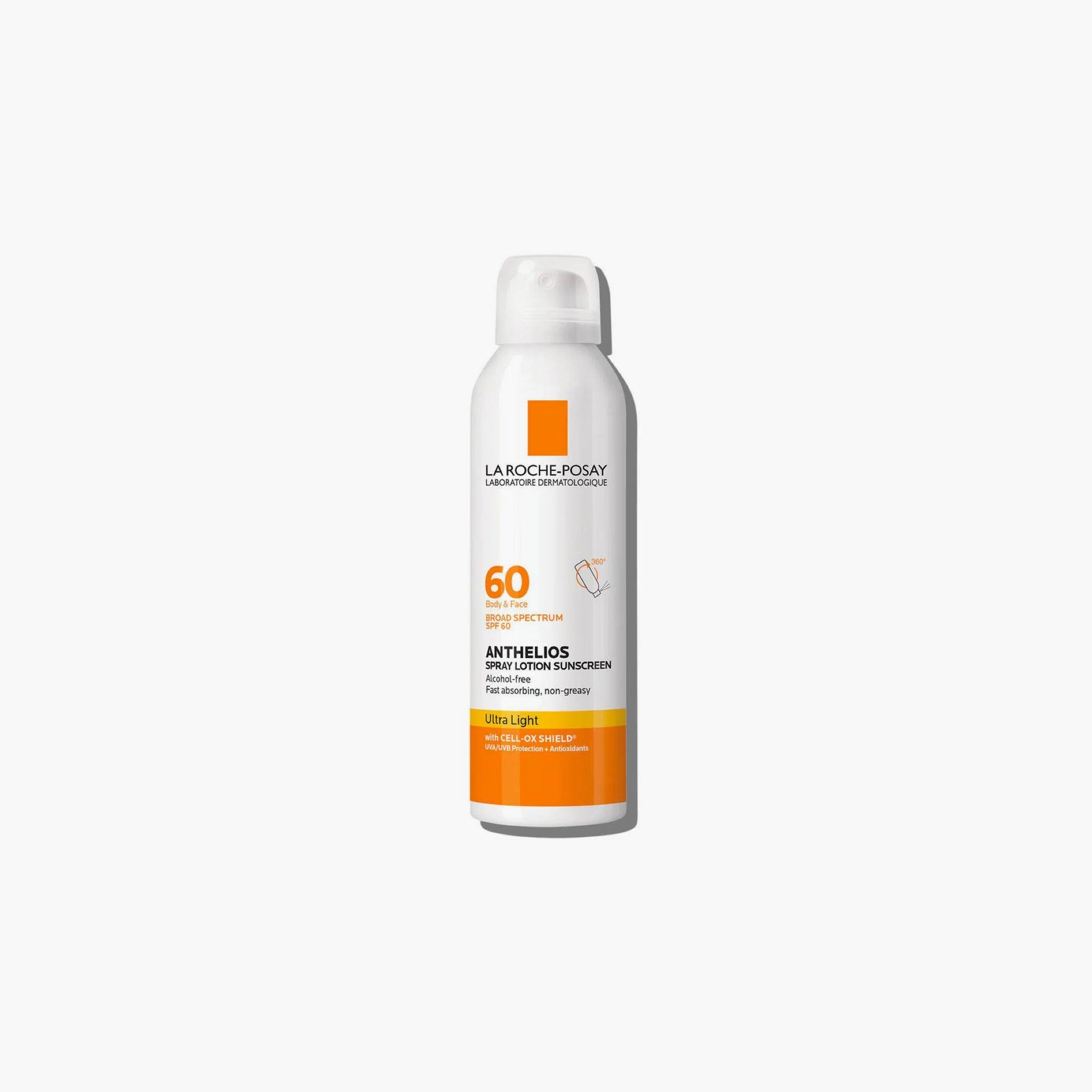 La Roche-Posay Anthelios Spray Lotion Sunscreen For Body & Face Ultra Light SPF60 143gm