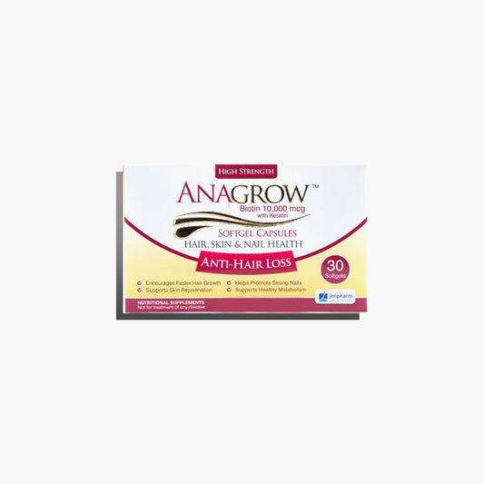 Jenpharm Anagrow Anti-Hair Loss Soft Gel Capsules 30 Capsules