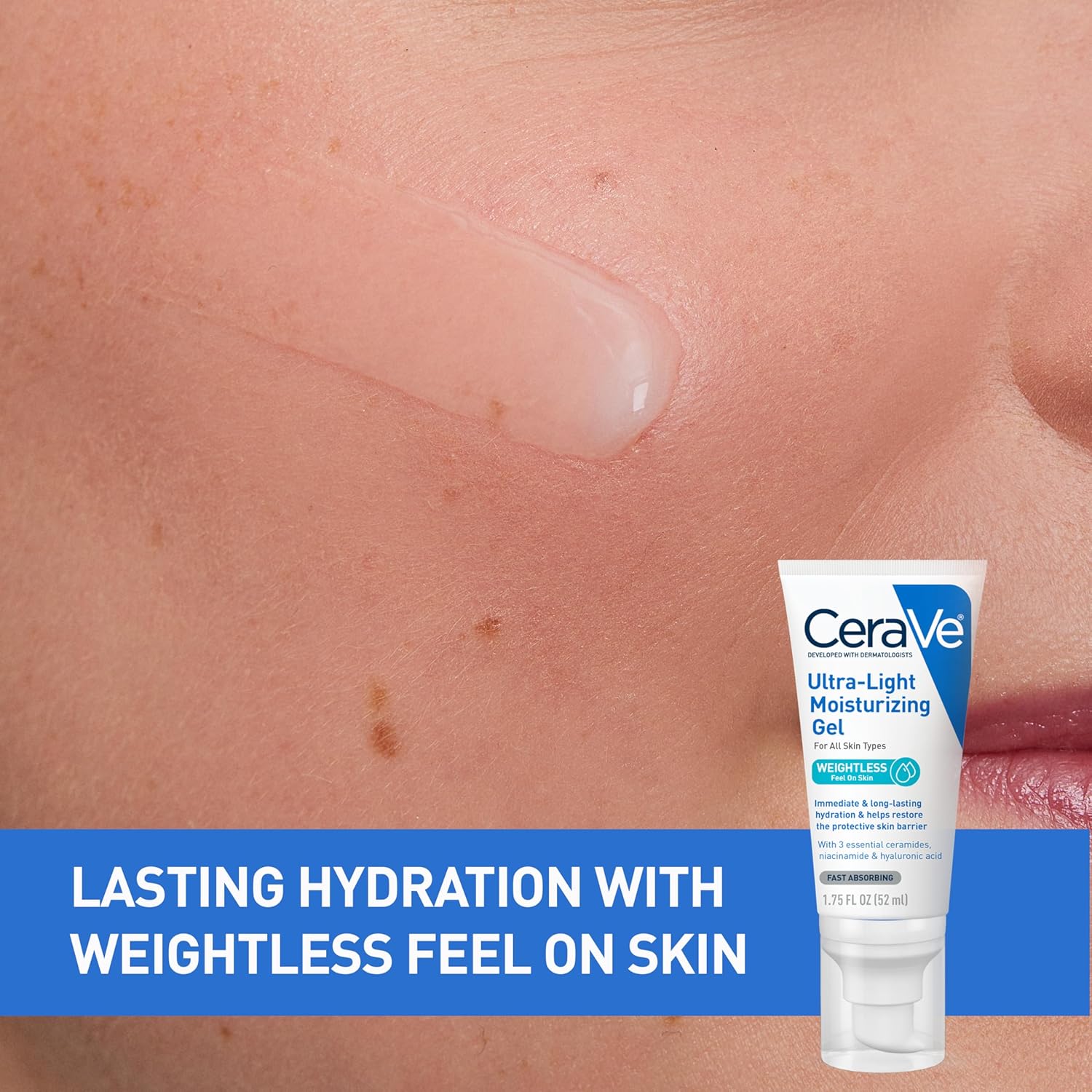 CeraVe Ultra-Light Moisturizing Gel For All Skin Types 52ml
