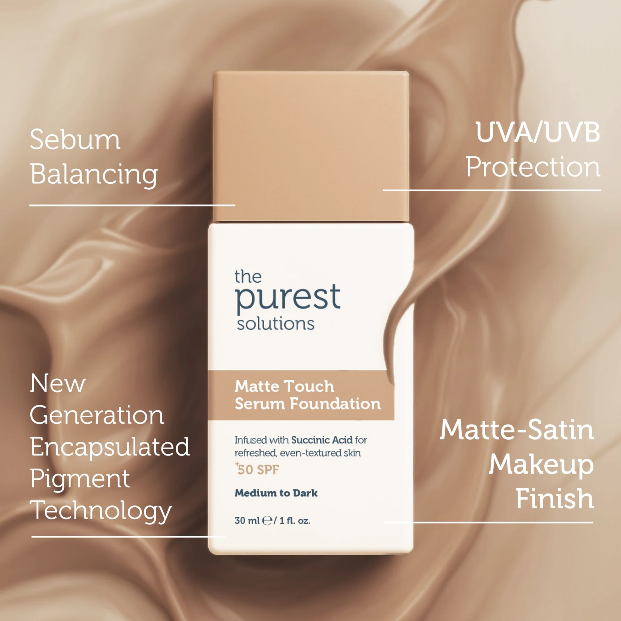 The Purest Solution Matte Touch Serum Foundation SPF50++ Medium/Dark