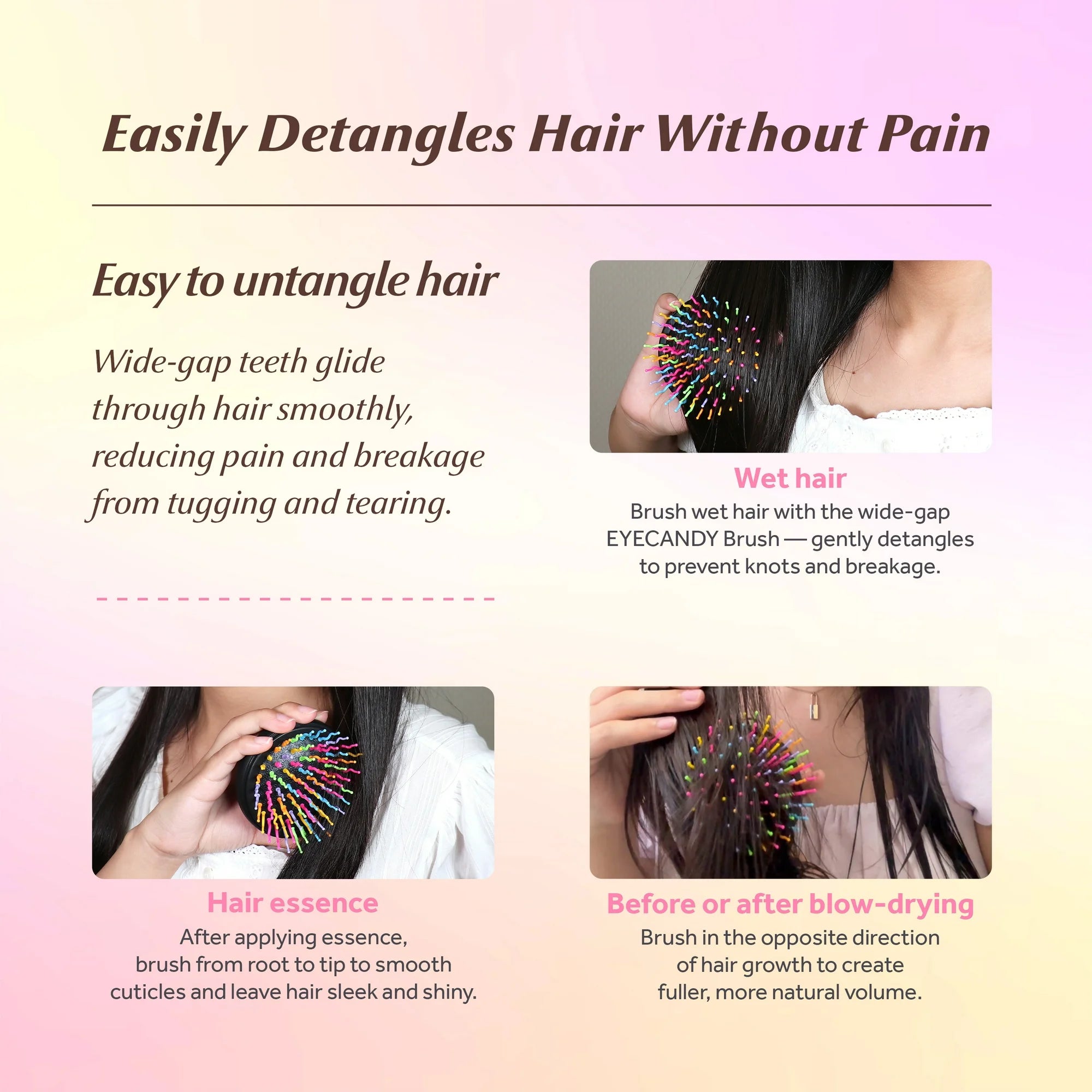 Eyecandy Rainbow Volume S Brush Mini 1 Piece