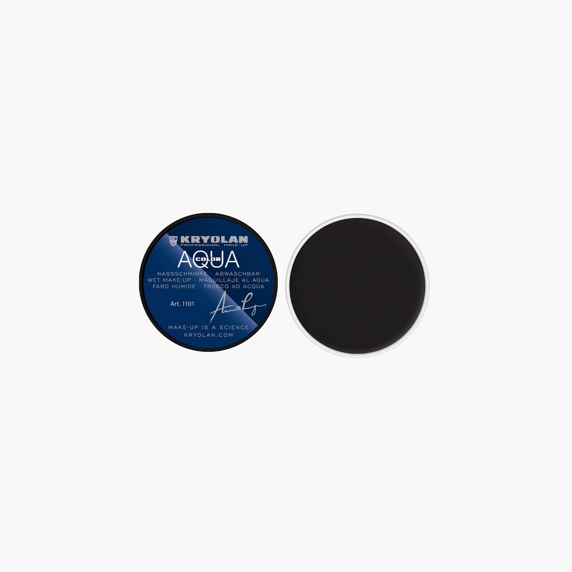 Kryolan Aquacolor Cake Liner 071 Black 8ml - TheSkinFit