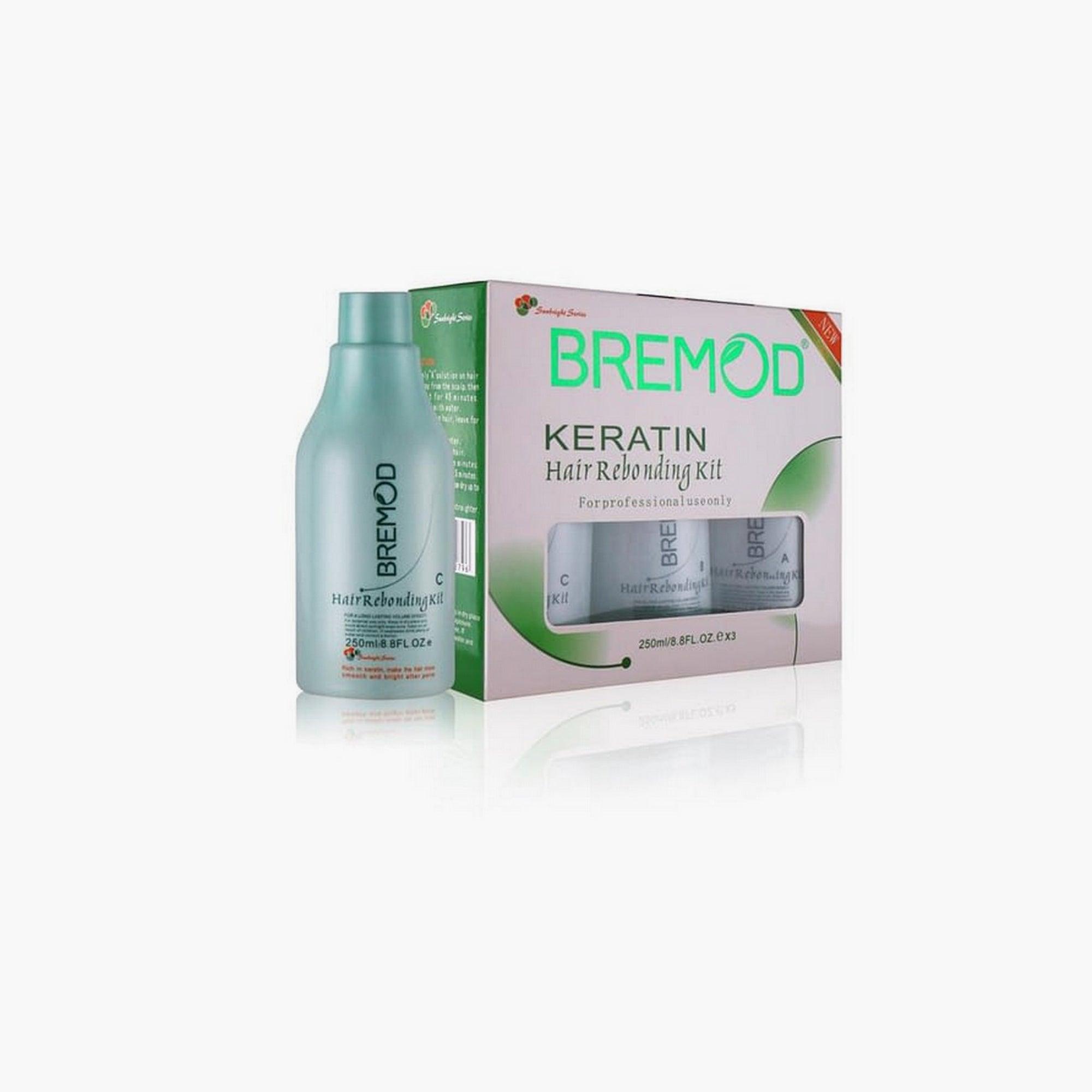 Bremod Keratin Hair Rebonding Kit Set