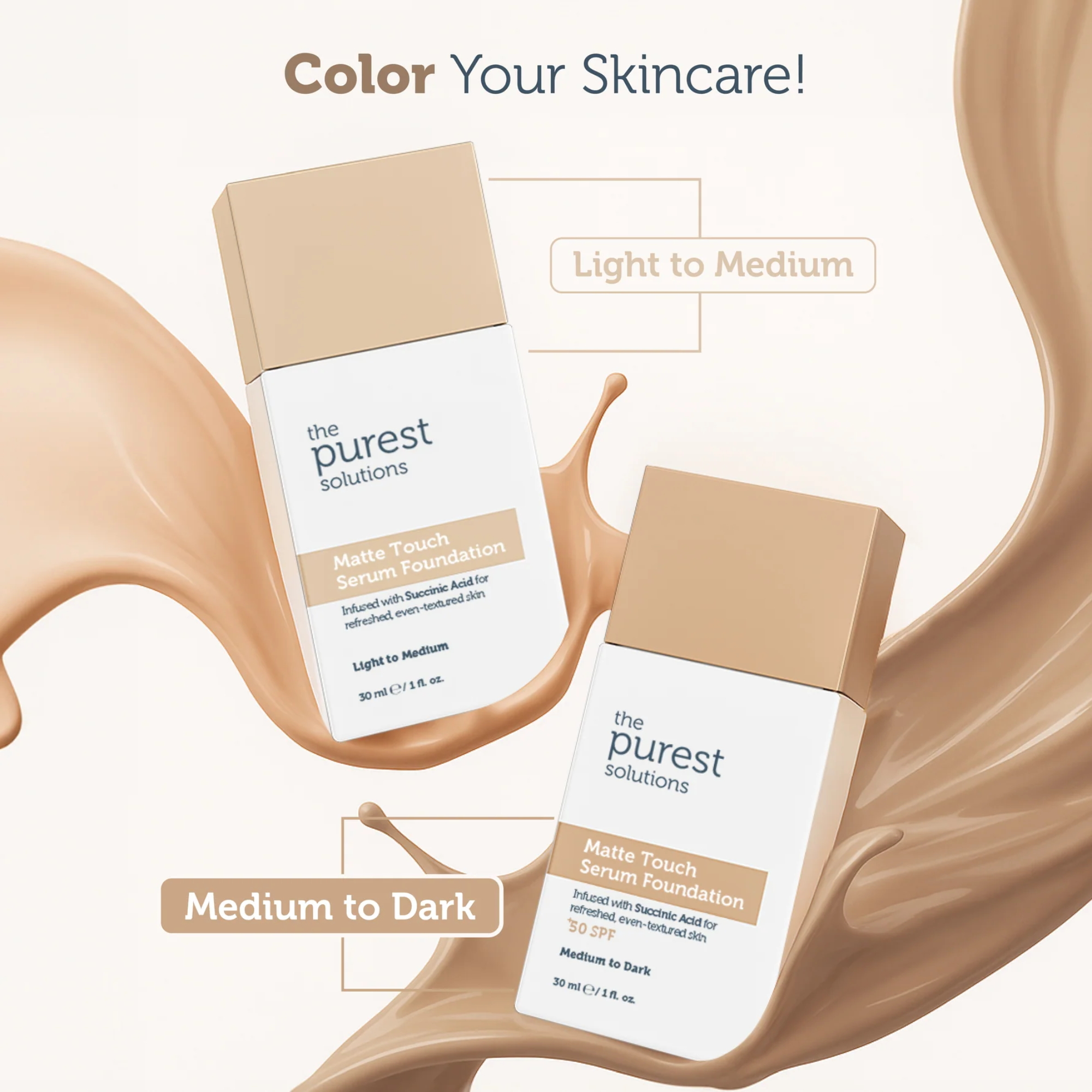 The Purest Solution Matte Touch Serum Foundation SPF50++ Medium/Dark