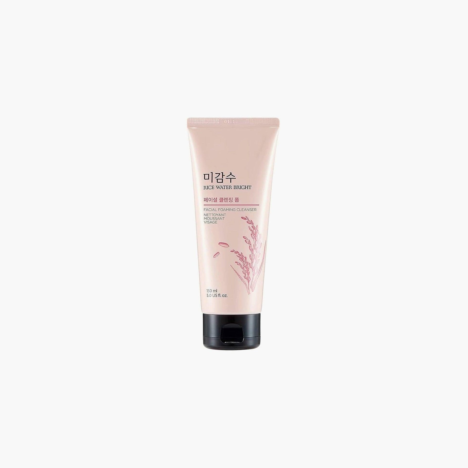 TheFaceShop Rice Water Bright Facial Foaming Cleanser 150ml - TheSkinFit
