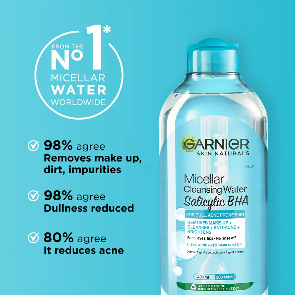 Garnier Skin Naturals Micellar Cleansing Water Salicylic BHA