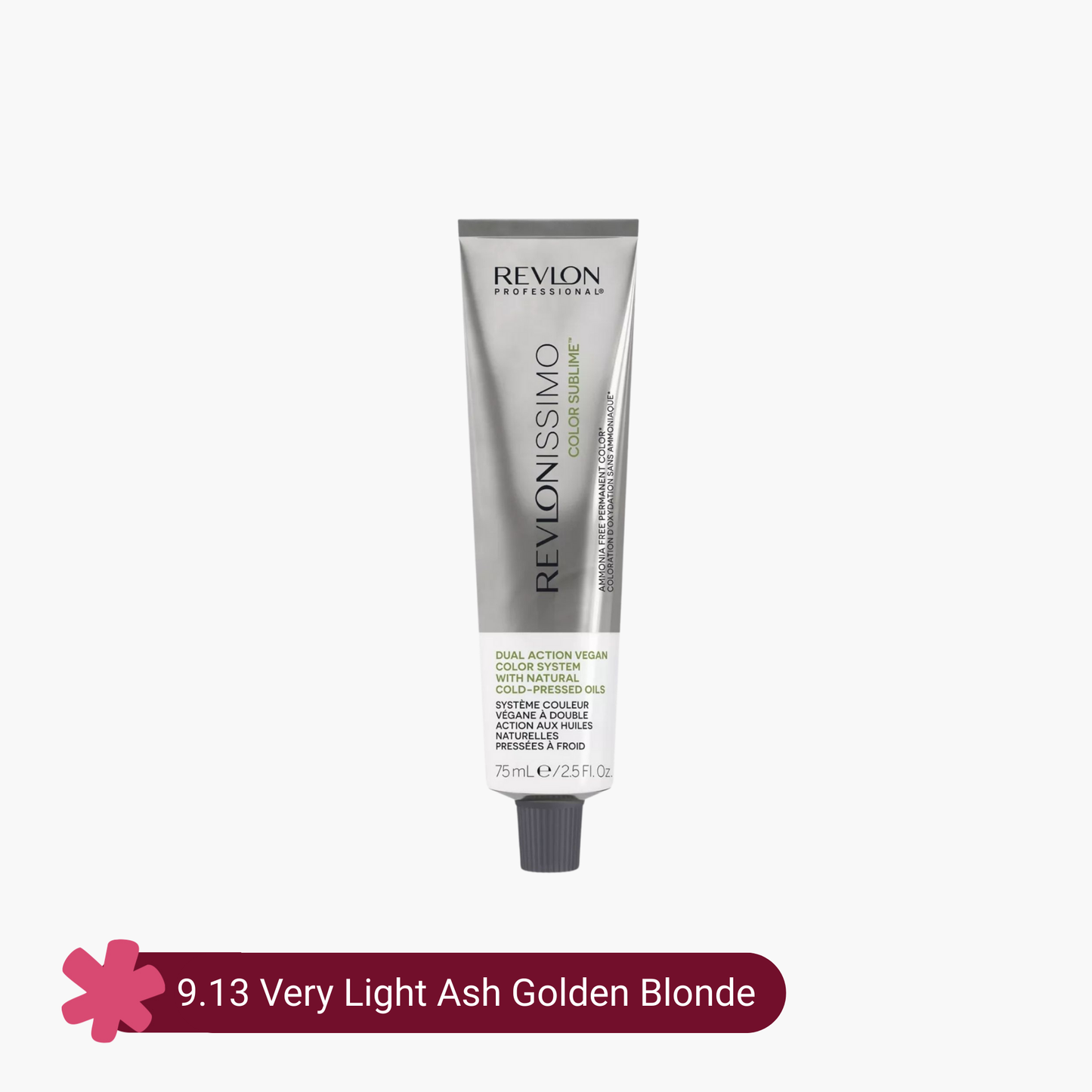 Revlon Professional Revlonissimo Color Sublime Ammonia Free Hair Color 9.13 Very Light Ash Golden Blonde 75ml