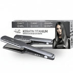 HST Studio Keratin Titanium Mirror Plate Hair Straightener HST-9662