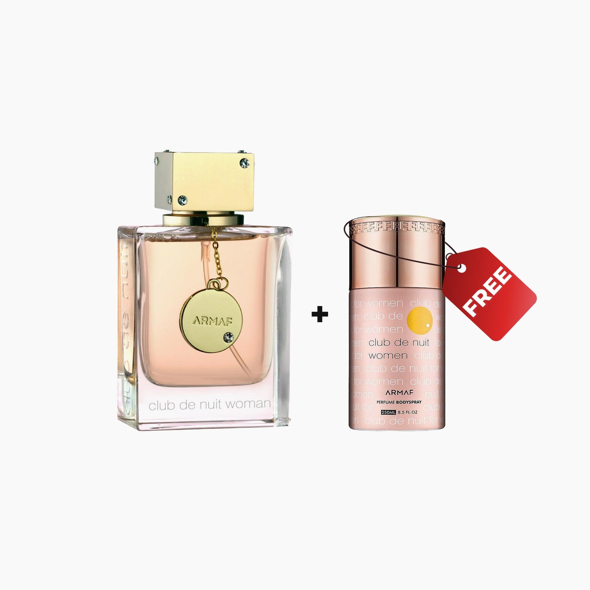 Armaf Club De Nuit Woman Eau De Parfum 105ml + FREE Armaf Club De Nuit Woman Perfume Body Spray 250ml - TheSkinFit