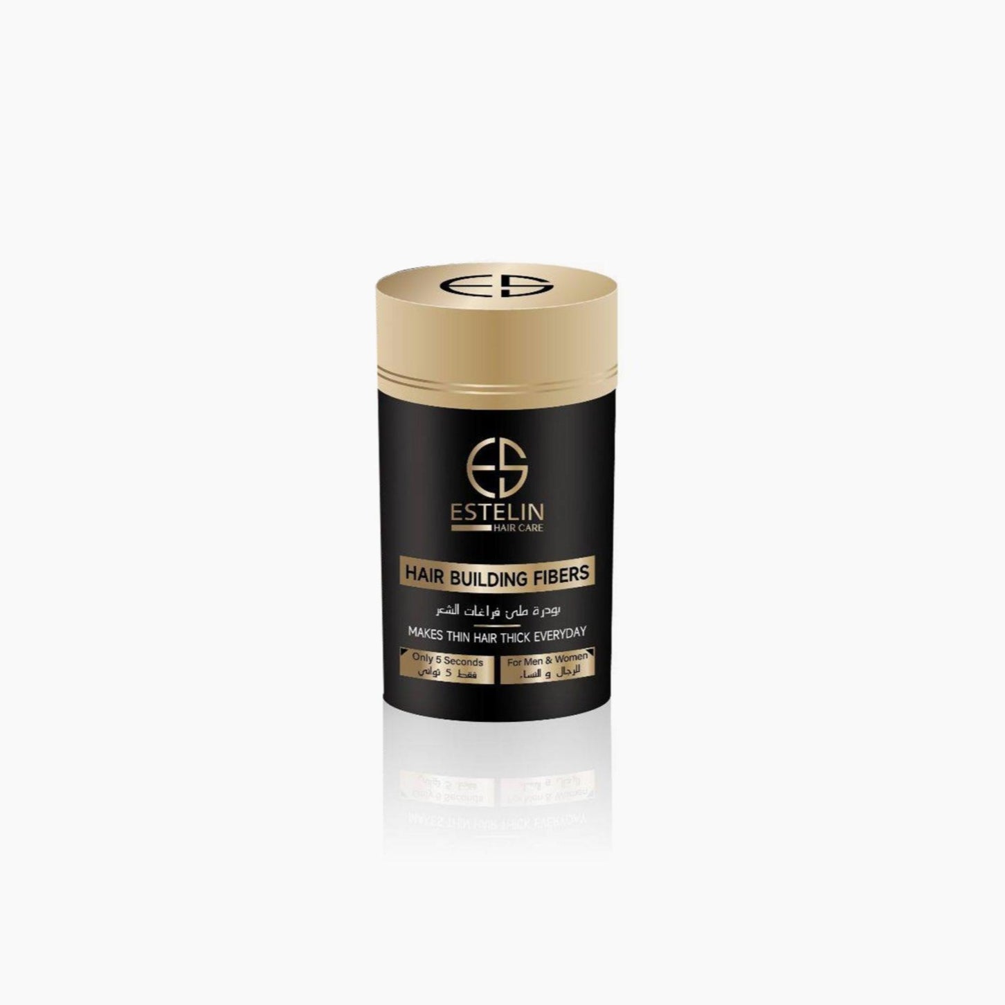 Estelin Hair Building Fibers Natural Black 22gm - TheSkinFit