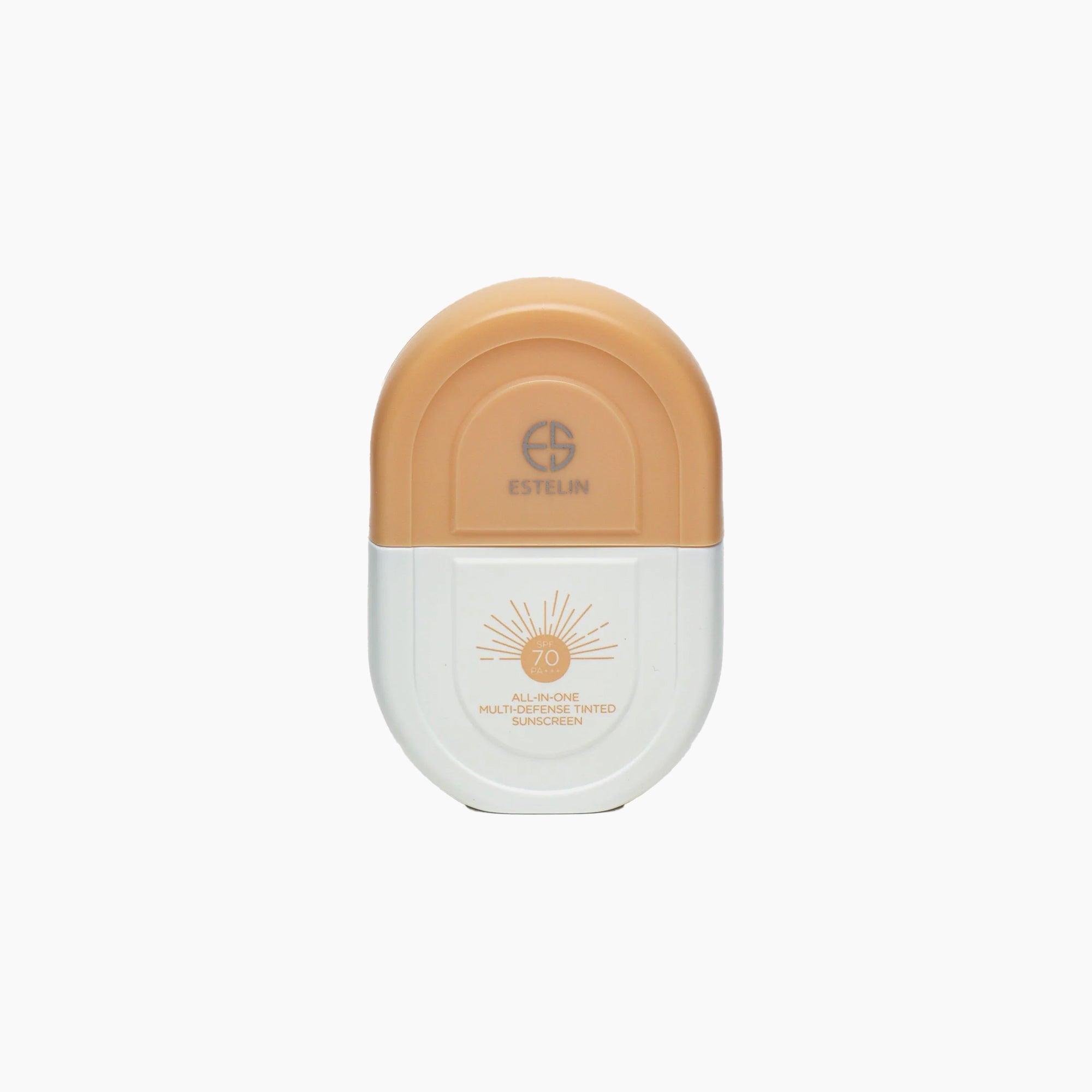Estelin All-In-One Multi-Defense Tinted Sunscreen SPF 70 PA+++ 50gm - TheSkinFit
