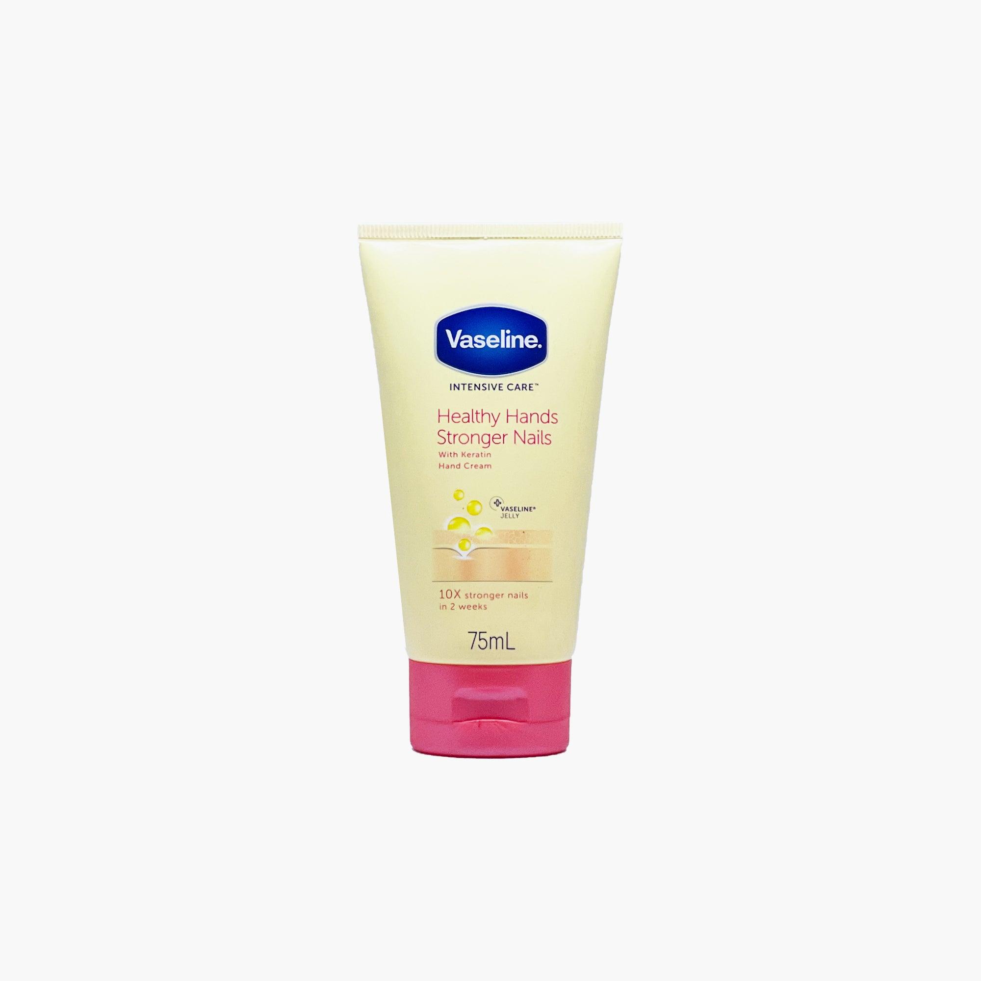 Vaseline Intensive Care Healthy Hands Stronger Nails Keratin Hand Cream Yellow 75ml