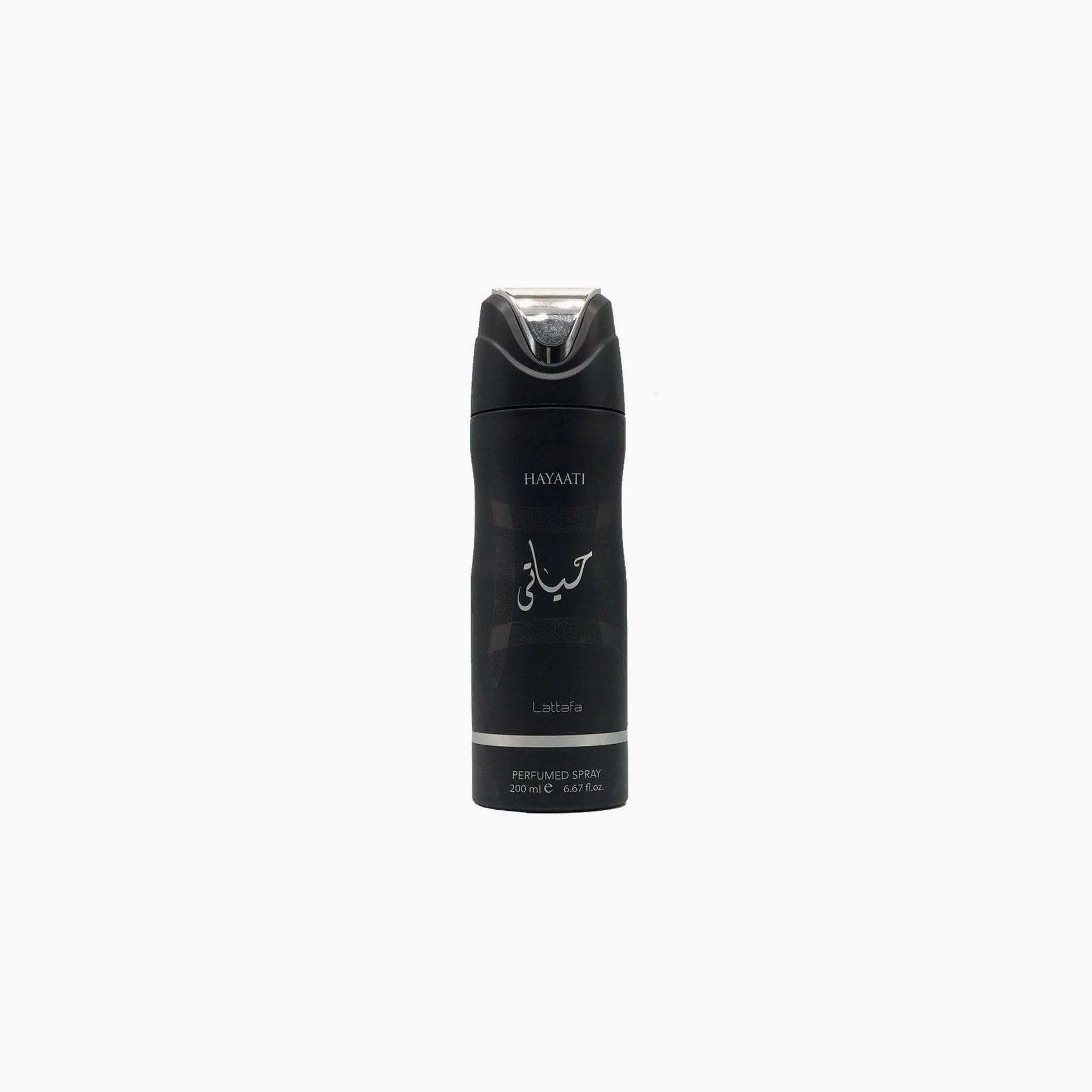 Lattafa Hayaati Black Perfumed Body Spray 200ml - TheSkinFit