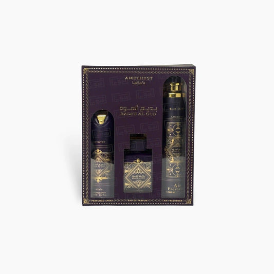 Lattafa Badee Al Oud Amethyst 3 Piece Gift Set - TheSkinFit