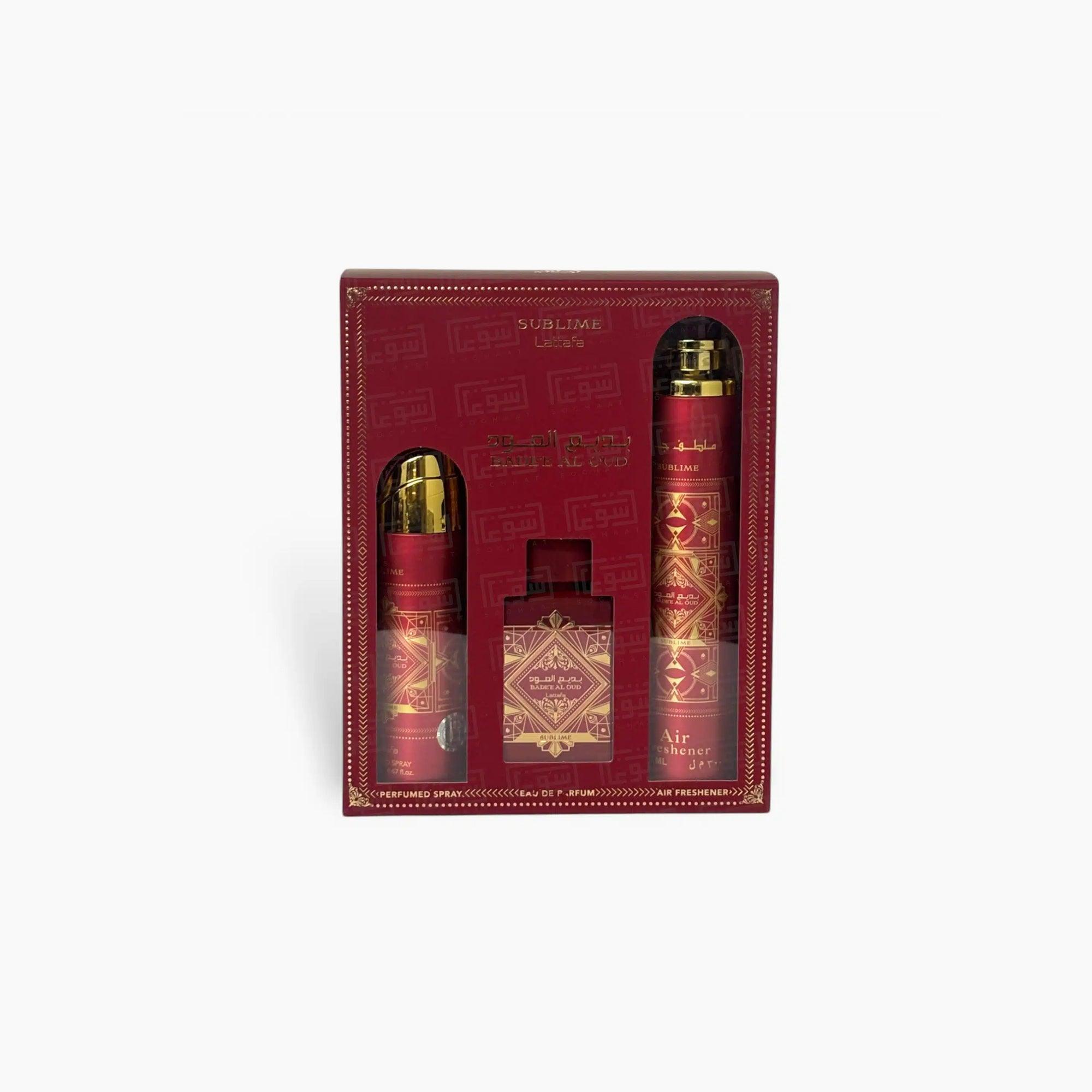 Lattafa Badee Al Oud Sublime 3 Piece Gift Set - TheSkinFit