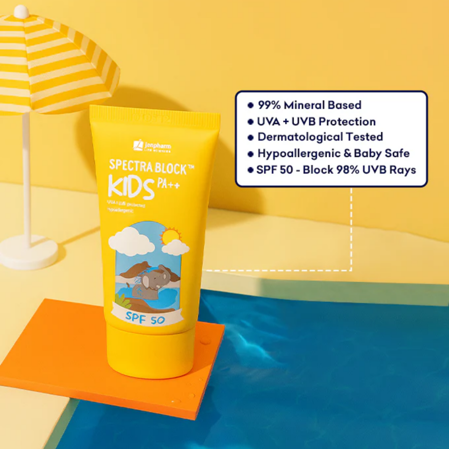 Jenpharm Spectra Block Kids Sunscreen SPF50 PA++ 40gm