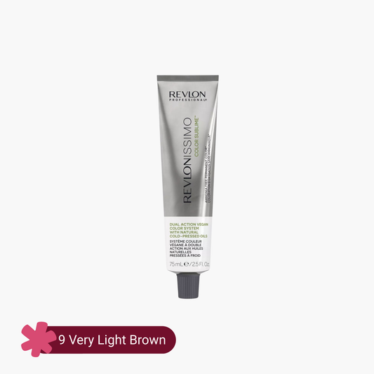 Revlon Professional Revlonissimo Color Sublime Ammonia Free Hair Color 9 Very Light Brown 75ml