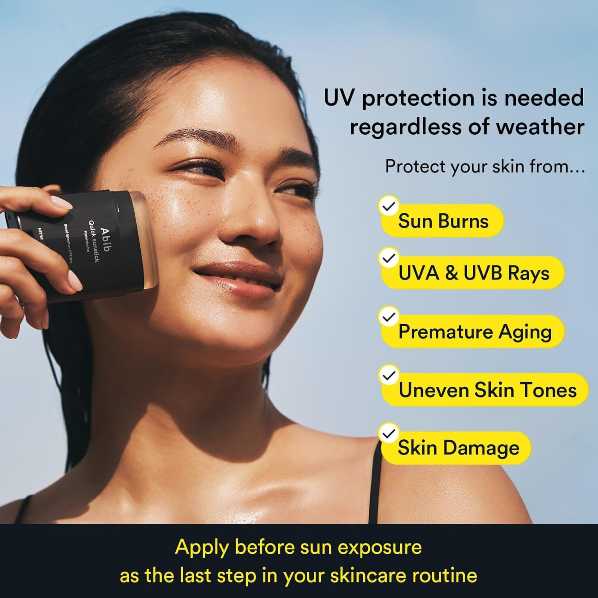 Abib Quick Sunstick Protection Bar Broad Spectrum SPF50+ 22gm