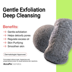 AccuFix Cosmetics Bamboo Charcoal Konjac Sponge