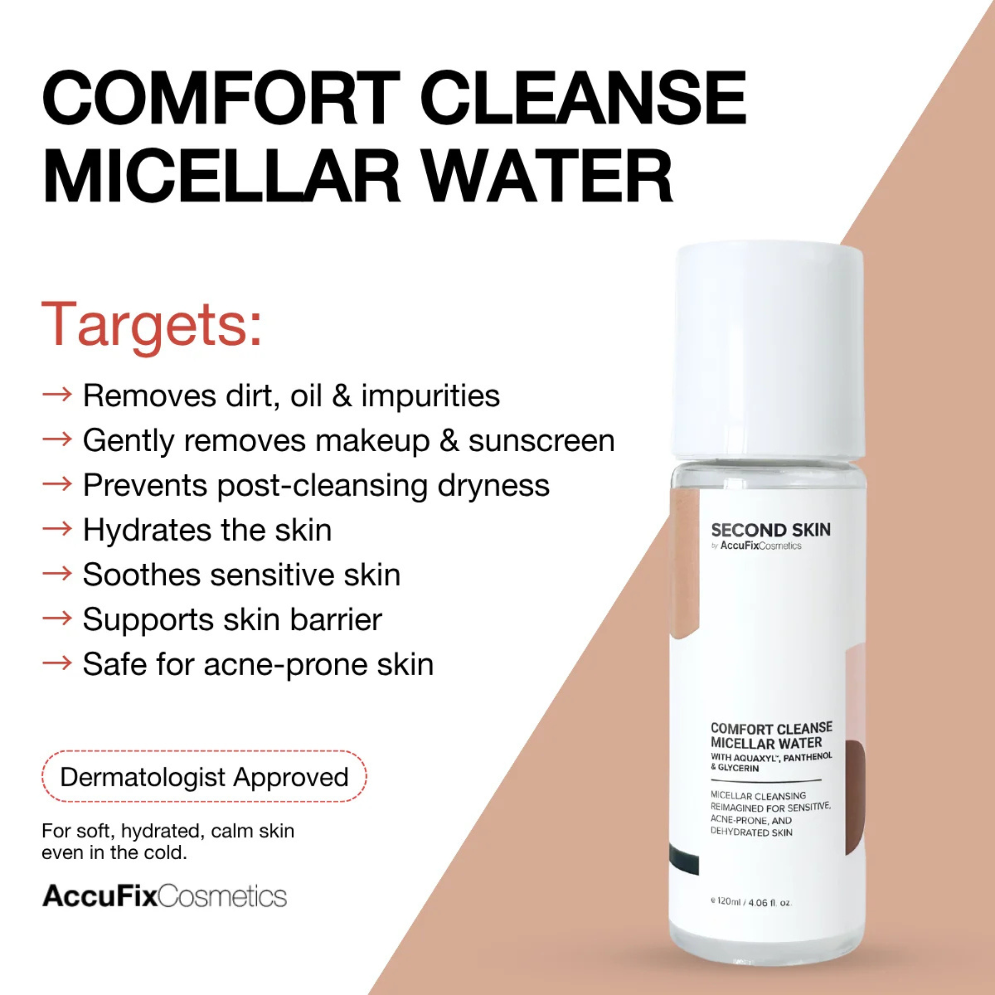 AccuFix Cosmetics Comfort Cleanse Micellar Water