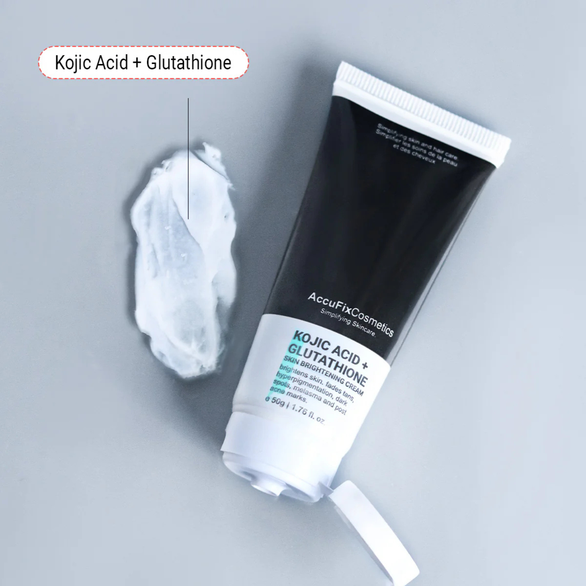 AccuFix Cosmetics Kojic Acid Glutathione Skin Brightening Cream