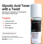 AccuFix Cosmetics Oat and Glycolic Acid Gel Toner