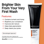 AccuFix Cosmetics Resurfacing Face Wash with turmeric & honey
