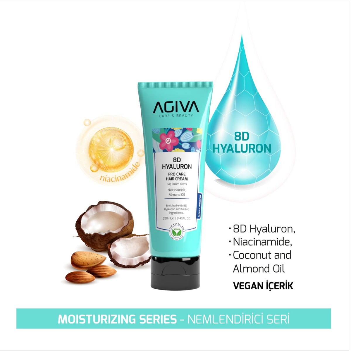 Agiva 8D Hyoluron Pro Care Hair Cream
