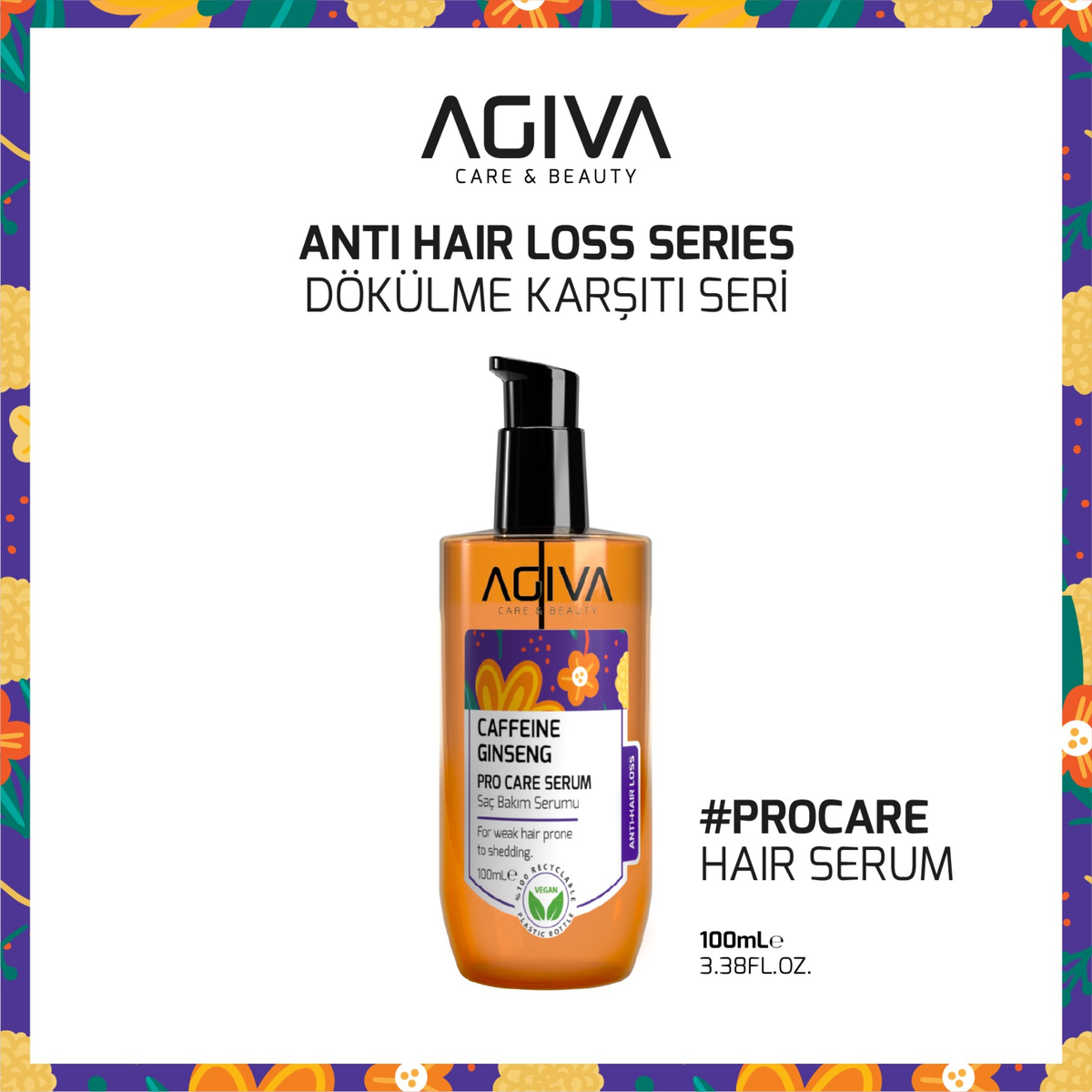 Agiva Caffeine Ginseng Pro Care Hair Serum