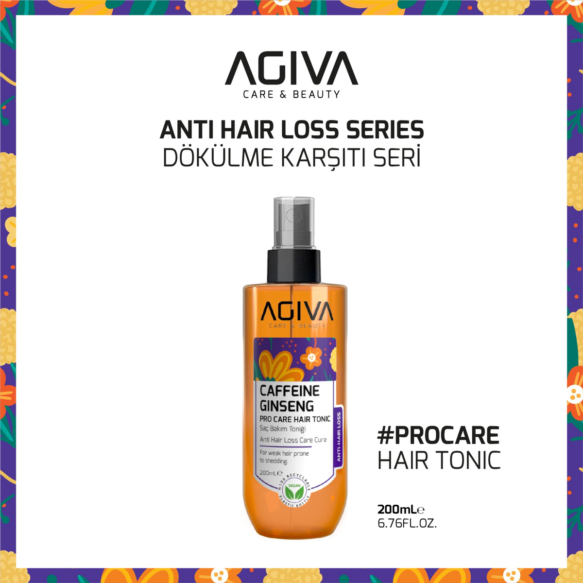 Agiva Caffeine Ginseng Pro Care Hair Tonic
