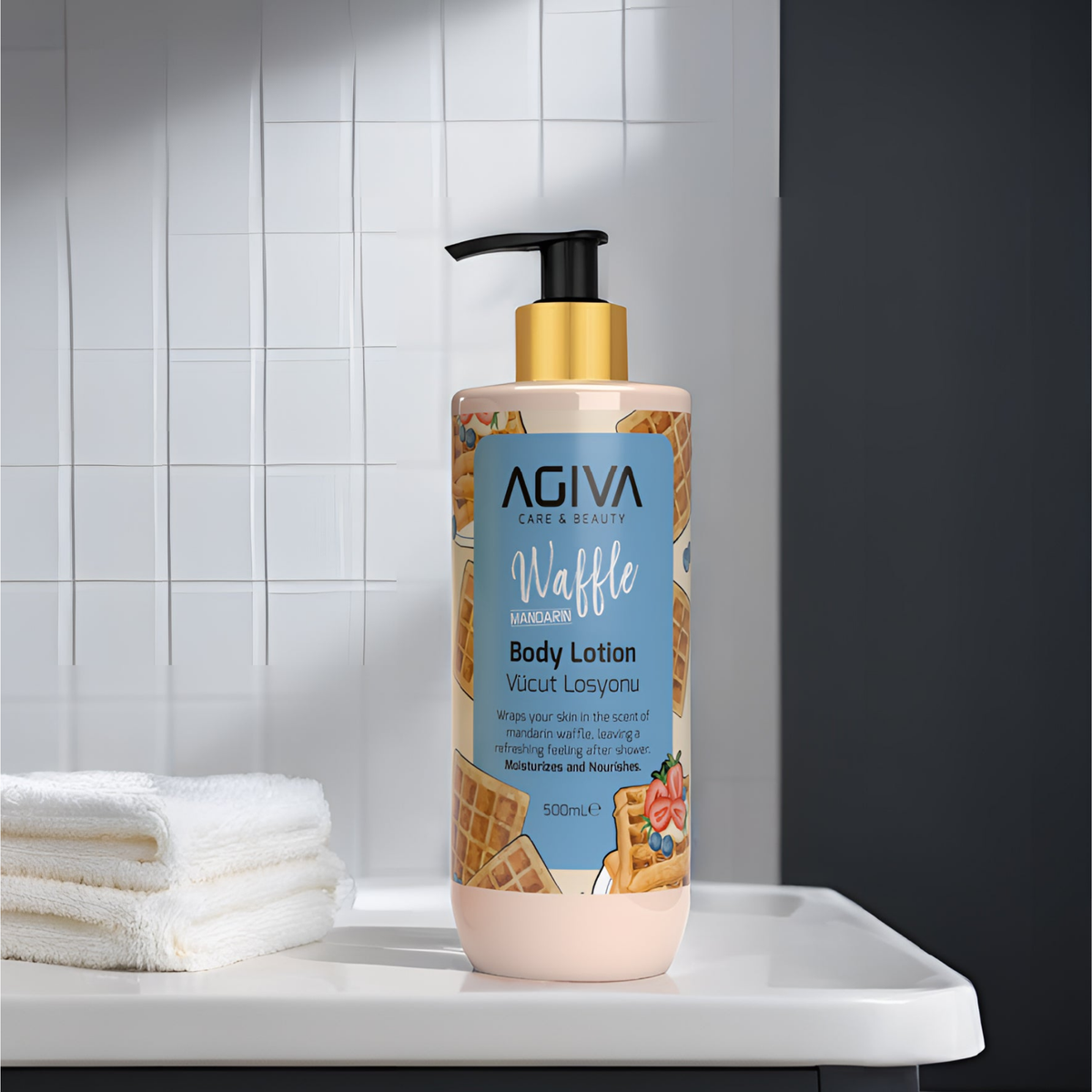 Agiva Care and Beauty Mandarin Waffle Body Lotion