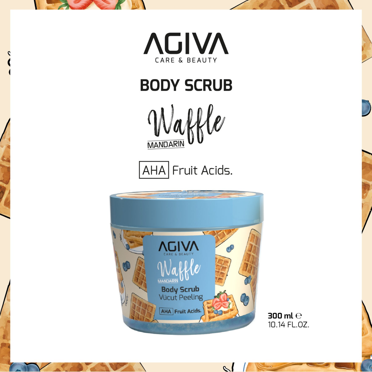 Agiva Care and Beauty Mandarin Waffle Body Scrub