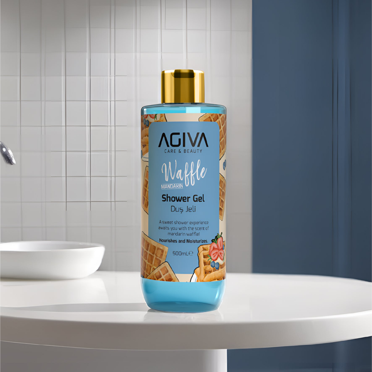 Agiva Care and Beauty Mandarin Waffle Shower Gel