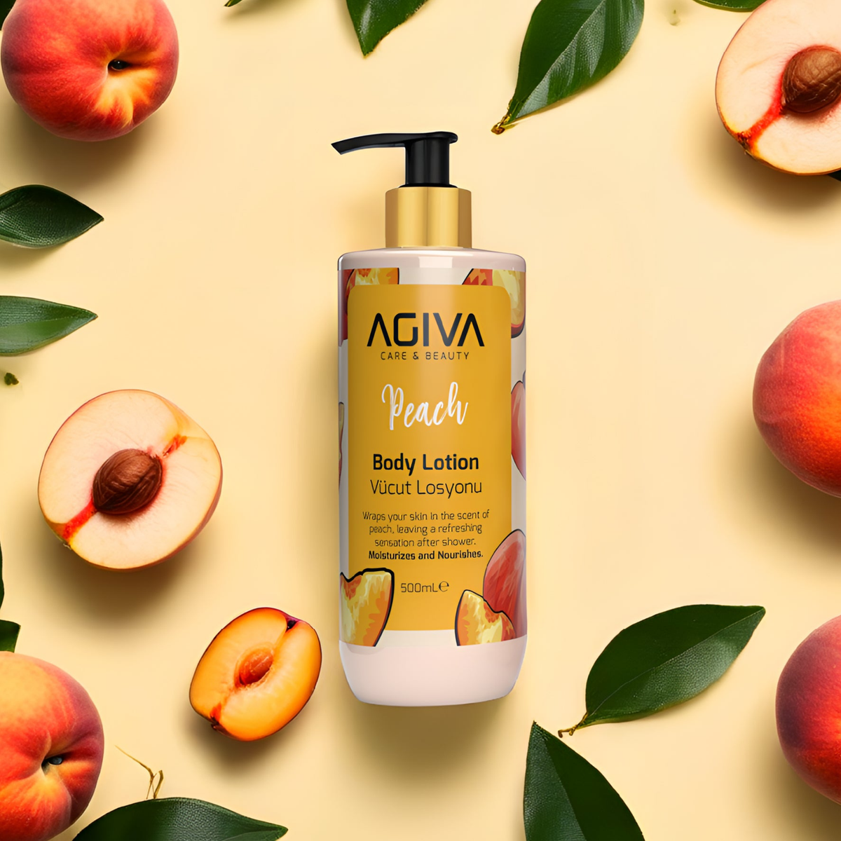 Agiva Care and Beauty Peach Body Lotion