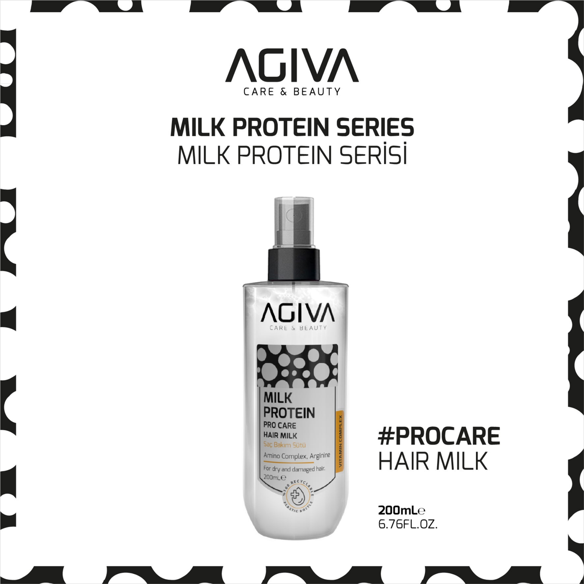 Agiva Milk Protein Amino Complex Pro Care Hair Milk