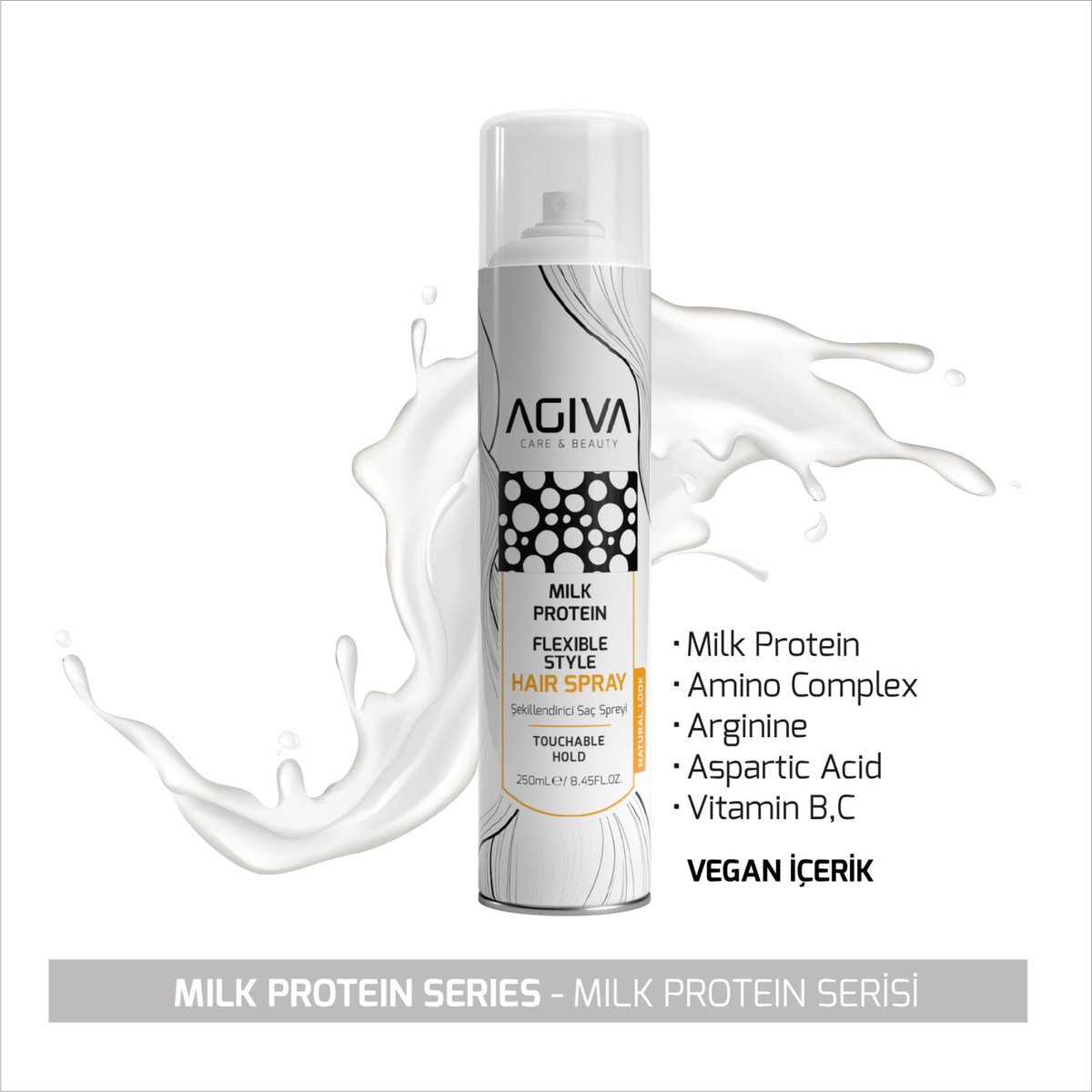 Agiva Milk Protein Amino Complex Pro Care Hair Spray