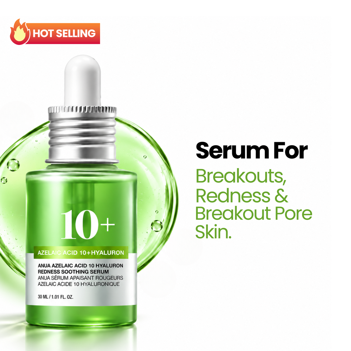 Anua Azelaic Acid 10 Hyaluron Redness Soothing Serum 30ml